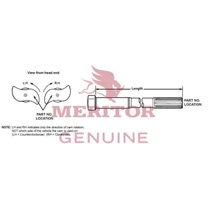 Meritor CAMSHAFT 740850 