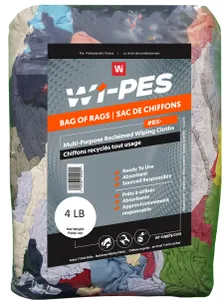 Wipeco Bag of Rags 4lb Multi-Purpose 3672504 