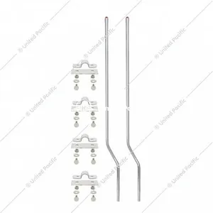 United Pacific Stainless Steel Bumper Guide - Amber 396986 