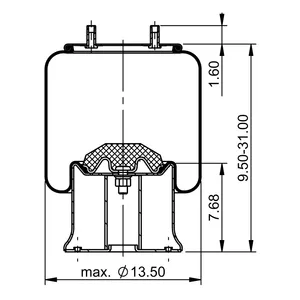 ContiTech Air Spring / 1R13-172 / 1R13-235 6854690 