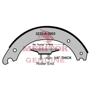 Meritor Lined Shoe 2723576 