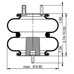 ContiTech Air Spring / 2B9-246 / 6932 6856144 