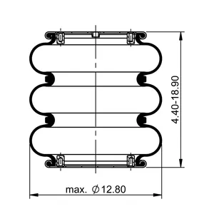 ContiTech Air Spring / FT 330-29 702 CT 6856648 