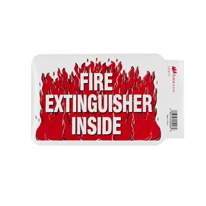 Armada Fire Extinguisher Inside Decal with Flames 4.5 x 6.75 1745506 