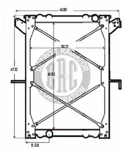 Detroit Radiator Freightliner 928292 
