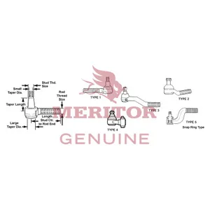 Meritor TIE ROD END 785544 