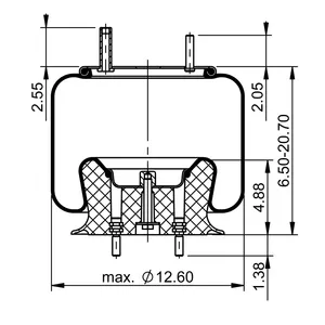 ContiTech Air Spring / 1R12-151 / 1R12-182 / 9219 6855974 