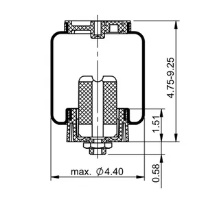 ContiTech Cab Air Spring / 7201 6854944 