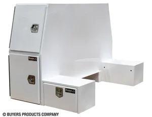 Buyers Products TOOLBOX L PAK 85X55X48 WHITE POWDER COAT 1575278 