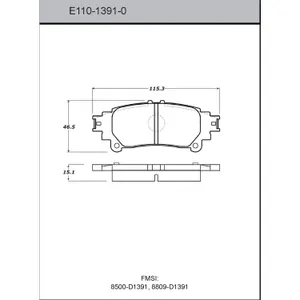 Bendix DISC PAD 443060 
