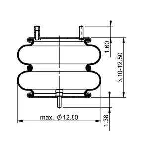 ContiTech Air Spring / 2B12-304 / 7344 6856718 