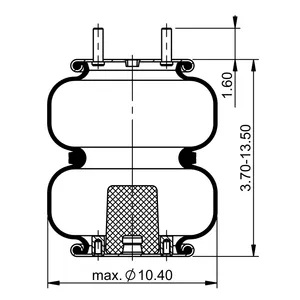 ContiTech Air Spring / 2B9-251 / 6948 6856192 