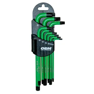 Great Neck Saw 9 Pc Magnetic Star Key Set Long 1983288 
