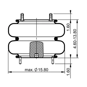 ContiTech Air Spring / 2B14-366 / 6803 6854968 