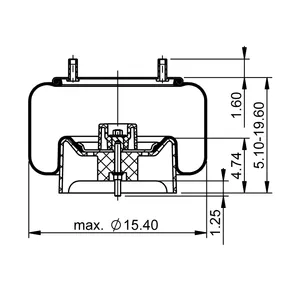 ContiTech Air Spring / 11 10.5F-17.5 P 6856036 