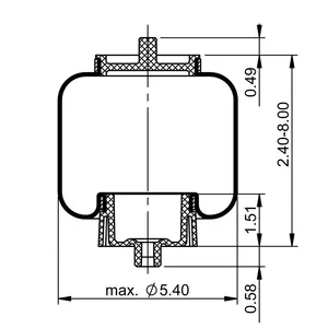 ContiTech Cab Air Spring / 7061 6856900 