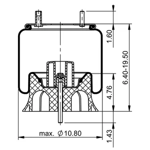 ContiTech Air Spring / 1R10-120 / 9293 6855854 