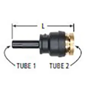 Haldex Fitting Reducer 1/4T 3/8Pt Dot Push Comp 2115365 