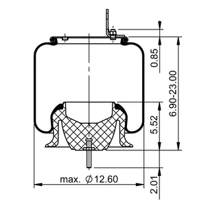 ContiTech Air Spring / 1R12-647 / 8463 6857016 