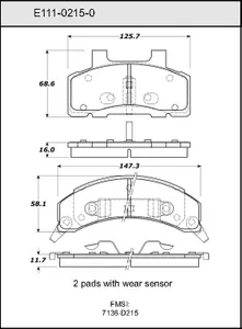 Bendix DISC PAD 446972 