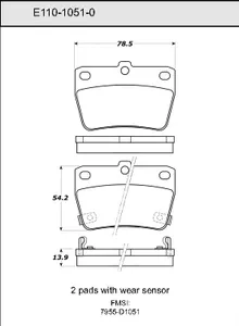 Bendix DISC PAD 446944 