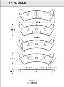 Bendix DISC PAD 446394 