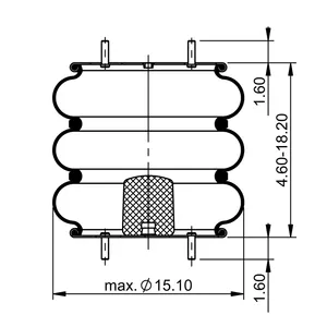 ContiTech Air Spring / 3B14-359 / 7818 6855968 