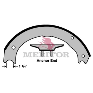 Meritor Lined Shoe 1045824 