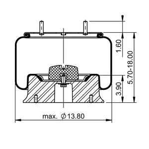 ContiTech Air Spring / 1R14-038 / 1R14-068 / 9200 6856990 