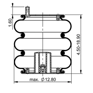 ContiTech Air Spring / 3B12-324 / 3B12-329 / 7990 6853504 