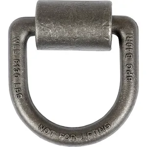 Buyers Products D-RING,5/8 dia3inX3in,FORGED,W/BRKT 1575116 