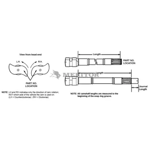 Meritor Genuine Air Brake Camshaft 2736678 