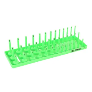 Great Neck Saw 3 8 Socket Tray SAE Green 3 Deep 1982666 