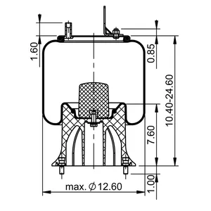 ContiTech Air Spring / 1R12-484 / 1R12-486 / 9504 6855034 