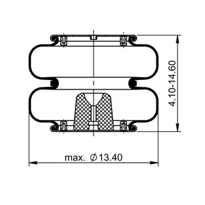 ContiTech Air Spring / 2B12-428 / 7473 6855590 