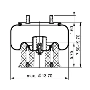 ContiTech Air Spring / 1R13-124 / 8755 6854860 