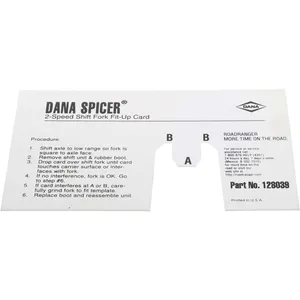 Spicer CARDFITUP SHIF 548836 