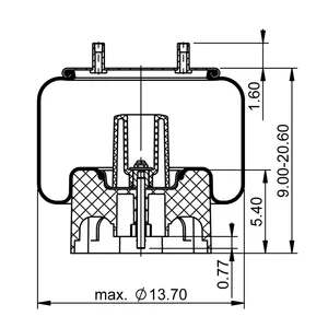 ContiTech Air Spring / 1R13-177 / 8708 6853568 