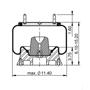 ContiTech Air Spring / 9 9-12 A 334 C 6856722 