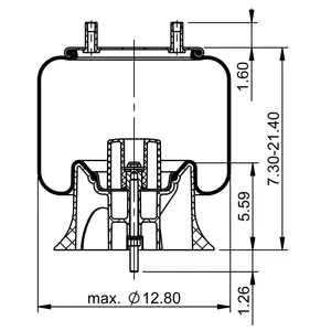 ContiTech Air Spring / 9644 6855682 