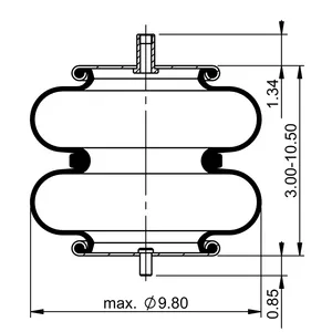 ContiTech Air Spring / 2B9-229 / 6897 6853514 