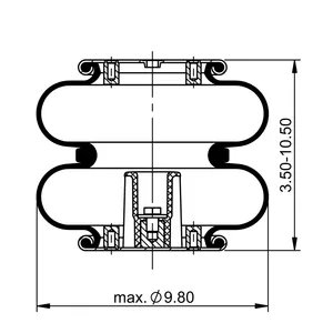 ContiTech Air Spring / 2B9-201 / 6935 / 6856 6856786 