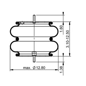 ContiTech Air Spring / 2B12-411 / 7181 6856668 