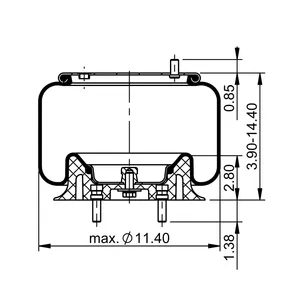 ContiTech Air Spring / 1R11-242 / 9616 6853520 