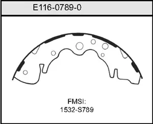 Bendix BRAKE SHOE 456252 