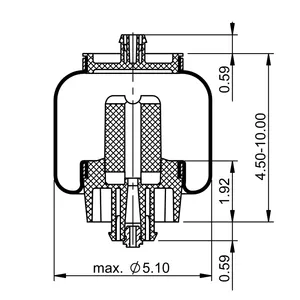 ContiTech Cab Air Spring / 7205 6853516 