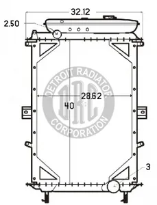 Detroit Radiator Kenworth 1148434 