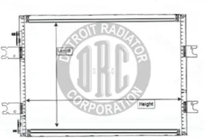 Detroit Radiator Ac Condensers 1444365 