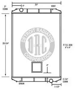 Detroit Radiator Freightliner 928240 