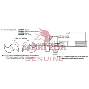 Meritor CAMSHAFT/LH 743286 